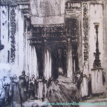Load image into Gallery viewer, LISTED ARTIST: William Walcot (1874 - 1943). Large Etching entitled "The Atrium to a House of a Patrician, Rome". Signed in Pencil
