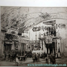 Load image into Gallery viewer, LISTED ARTIST: William Walcot (1874 - 1943). Large Etching entitled "The Atrium to a House of a Patrician, Rome". Signed in Pencil
