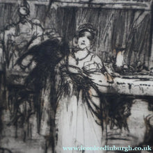 Load image into Gallery viewer, LISTED ARTIST: William Walcot (1874 - 1943). Large Etching entitled "The Atrium to a House of a Patrician, Rome". Signed in Pencil
