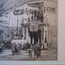 Load image into Gallery viewer, LISTED ARTIST: William Walcot (1874 - 1943). Large Etching entitled "The Atrium to a House of a Patrician, Rome". Signed in Pencil
