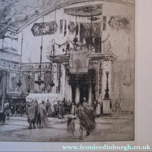 Load image into Gallery viewer, LISTED ARTIST: William Walcot (1874 - 1943). Large Etching entitled "The Atrium to a House of a Patrician, Rome". Signed in Pencil
