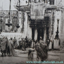 Load image into Gallery viewer, LISTED ARTIST: William Walcot (1874 - 1943). Large Etching entitled "The Atrium to a House of a Patrician, Rome". Signed in Pencil
