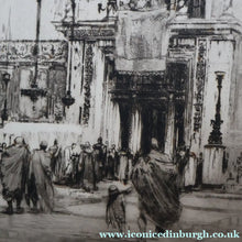 Load image into Gallery viewer, LISTED ARTIST: William Walcot (1874 - 1943). Large Etching entitled "The Atrium to a House of a Patrician, Rome". Signed in Pencil

