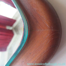 Load image into Gallery viewer, Vintage 1960s 1970s Teak Wall Mirror Clark Eaton Label Large
