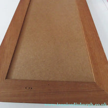 Load image into Gallery viewer, Vintage 1960s 1970s Teak Wall Mirror Clark Eaton Label Large
