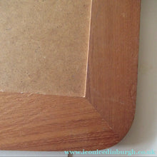 Load image into Gallery viewer, Vintage 1960s 1970s Teak Wall Mirror Clark Eaton Label Large
