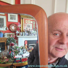 Load image into Gallery viewer, Vintage 1960s 1970s Teak Wall Mirror Clark Eaton Label Large
