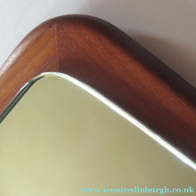 Load image into Gallery viewer, Vintage 1960s 1970s Teak Wall Mirror Clark Eaton Label Large
