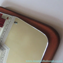 Load image into Gallery viewer, Vintage 1960s 1970s Teak Wall Mirror Clark Eaton Label Large
