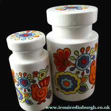 Load image into Gallery viewer, 1960s Lord Nelson Gaytime Pottery. Sugar Shaker and Salt Pot
