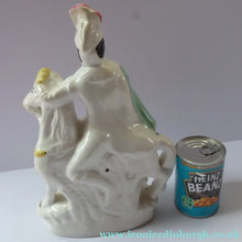 Load image into Gallery viewer, LOUIS NAPOLEON on Horseback. Rarer 19th Century ANTIQUE Staffordshire Figurine 1850s
