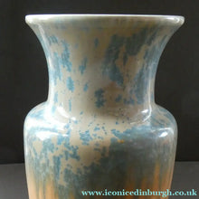Load image into Gallery viewer, Lovely 1930s RUSKIN POTTERY Large Vase with Crystalline Glazes. 9 3/4 inches in height
