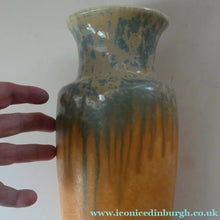 Load image into Gallery viewer, Lovely 1930s RUSKIN POTTERY Large Vase with Crystalline Glazes. 9 3/4 inches in height

