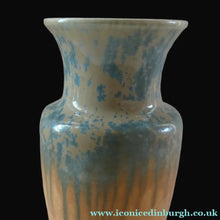 Load image into Gallery viewer, Lovely 1930s RUSKIN POTTERY Large Vase with Crystalline Glazes. 9 3/4 inches in height
