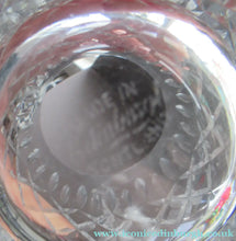 Load image into Gallery viewer, Set of Six Tall Vintage Edinburgh Crystal Whisky Glasses 1950s Appin Pattern
