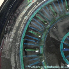 Load image into Gallery viewer,  Vintage 1960s STUDIO POTTERY Shallow Pottery Bowl; Possibly Scandinavian. Signed HS / 1963
