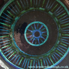 Load image into Gallery viewer,  Vintage 1960s STUDIO POTTERY Shallow Pottery Bowl; Possibly Scandinavian. Signed HS / 1963
