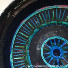 Load image into Gallery viewer,  Vintage 1960s STUDIO POTTERY Shallow Pottery Bowl; Possibly Scandinavian. Signed HS / 1963
