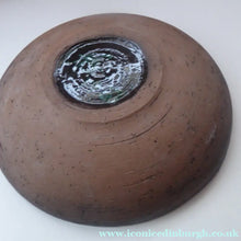 Load image into Gallery viewer,  Vintage 1960s STUDIO POTTERY Shallow Pottery Bowl; Possibly Scandinavian. Signed HS / 1963
