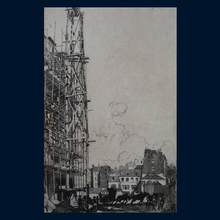 Load image into Gallery viewer, SCOTTISH ART. Ernest Stephen Lumsden. Etching entitled: Paris in Construction (no. 3). Pencil Signed; 1907
