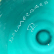 Load image into Gallery viewer, RARE 1950s DANISH Holmegaard Art Glass Bottle Shaped Vase by Per Lutken. Etched signature to the base. 11 inches
