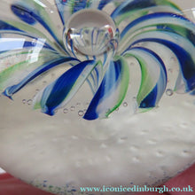 Load image into Gallery viewer, 1990s Scottish Magnum Size Paperweight. Harlequin SELKIRK GLASS
