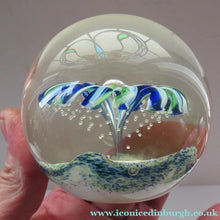 Load image into Gallery viewer, 1990s Scottish Magnum Size Paperweight. Harlequin SELKIRK GLASS

