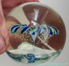 Load image into Gallery viewer, 1990s Scottish Magnum Size Paperweight. Harlequin SELKIRK GLASS
