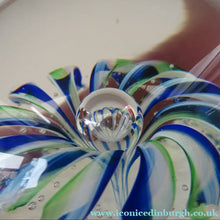 Load image into Gallery viewer, 1990s Scottish Magnum Size Paperweight. Harlequin SELKIRK GLASS
