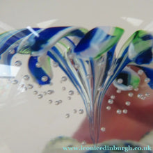 Load image into Gallery viewer, 1990s Scottish Magnum Size Paperweight. Harlequin SELKIRK GLASS
