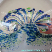 Load image into Gallery viewer, 1990s Scottish Magnum Size Paperweight. Harlequin SELKIRK GLASS

