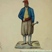 Load image into Gallery viewer, MALTESE ART. Early 19th Century Watercolour Costume Studies by Vincenzo Feneck. A Gentleman from Corfu

