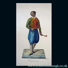 Load image into Gallery viewer, MALTESE ART. Early 19th Century Watercolour Costume Studies by Vincenzo Feneck. Algerian Gentleman with Long Pipe
