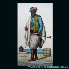 Load image into Gallery viewer, MALTESE ART. Early 19th Century Watercolour Costume Studies by Vincenzo Feneck. Algerian Ship's Captain

