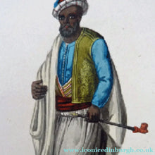 Load image into Gallery viewer, MALTESE ART. Early 19th Century Watercolour Costume Studies by Vincenzo Feneck. Algerian Ship's Captain
