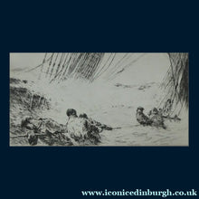 Load image into Gallery viewer, MARINE ART. Arthur Briscoe (1873 - 1943). Etching entitled: Flooded Decks. Signed and dated  1931
