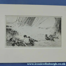Load image into Gallery viewer, MARINE ART. Arthur Briscoe (1873 - 1943). Etching entitled: Flooded Decks. Signed and dated 1931 - British Prints
