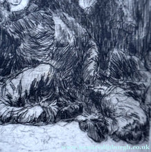 Load image into Gallery viewer, MARINE ART. Arthur Briscoe (1873 - 1943). Etching entitled: The Fight. Signed and dated  1936
