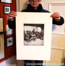 Load image into Gallery viewer, MARINE ART. Arthur Briscoe (1873 - 1943). Etching entitled: The Fight. Signed and dated  1936
