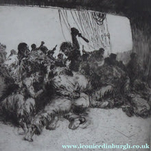 Load image into Gallery viewer, Arthur Briscoe The Fight Etching Drypoint 1936
