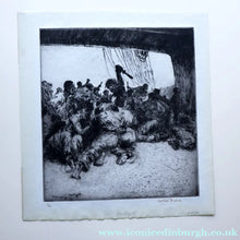 Load image into Gallery viewer, MARINE ART. Arthur Briscoe (1873 - 1943). Etching entitled: The Fight. Signed and dated  1936
