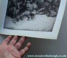 Load image into Gallery viewer, MARINE ART. Arthur Briscoe (1873 - 1943). Etching entitled: The Fight. Signed and dated  1936
