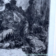 Load image into Gallery viewer, MARINE ART. Arthur Briscoe (1873 - 1943). Etching entitled: The Fight. Signed and dated  1936
