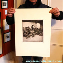 Load image into Gallery viewer, MARINE ART. Arthur Briscoe (1873 - 1943). Etching entitled: The Fight. Signed and dated  1936
