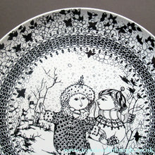 Load image into Gallery viewer, Massive 14 Inch Bjorn Wiinblad Wall Plate Seasons Winter
