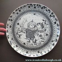Load image into Gallery viewer, Massive 14 Inch Bjorn Wiinblad Wall Plate Seasons Winter
