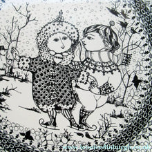 Load image into Gallery viewer, Massive 14 Inch Bjorn Wiinblad Wall Plate Seasons Winter
