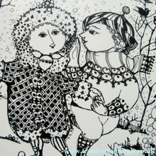 Load image into Gallery viewer, Massive 14 Inch Bjorn Wiinblad Wall Plate Seasons Winter
