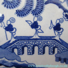Load image into Gallery viewer, 1880s Victorian Huge Ironstone Staffordshire Pottery Willow Pattern Serving Platter
