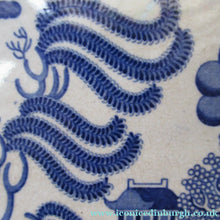 Load image into Gallery viewer, 1880s Victorian Huge Ironstone Staffordshire Pottery Willow Pattern Serving Platter
